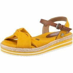 Bester Verkauf 🔔 TOM TAILOR »Riemchensandalen« Riemchensandale Navy, Beige-kombi, Dunkelblau, Gelb-kombi 🔥 -Tom Tailor Verkaufsgeschäft b2d96404 5b96 5463 8786 985b8c55fcd1