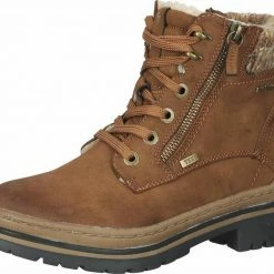 Beste Bewertungen von 🎉 TOM TAILOR »Lederimitat« Schnürstiefelette Whisky 01284, Navy 00003 ⭐