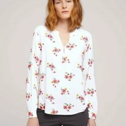 Bester Verkauf 💯 TOM TAILOR Langarmbluse »gemusterte Bluse mit Turn-Up Ärmeln« Navy paisley design, Cream flower design, Navy flower design, Cream paisley design 💯 -Tom Tailor Verkaufsgeschäft b3a81986 a05b 58fc bdda 02f3c57a90ff