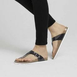 Bestes Angebot 👏 TOM TAILOR »Komfort-Pantoletten« Pantolette Black, Schwarz, Weiß 👍 -Tom Tailor Verkaufsgeschäft b412b09c fc69 5814 85f6 0515e4cee639