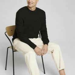 Auslauf 🔔 TOM TAILOR Strickpullover »Pullover mit Bio-Baumwolle« Black Grey Melange, Spicy chocolate melange, Knitted Navy Melange, Bleak green melange 😀 -Tom Tailor Verkaufsgeschäft b4201830 244d 5429 8c65 ecac4794fd12