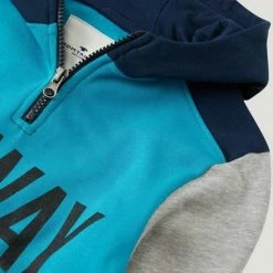 Am billigsten 😉 TOM TAILOR Sweatshirt »Hoodie« Drizzle melange-gray, 👗 Dress blue-blue 👏