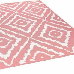 Aktion ⭐ Teppich »Garden Pattern«, TOM TAILOR, rechteckig, Höhe 3 mm, Flachgewebe, modernes Rauten Design, In- und Outdoor geeignet, Wohnzimmer Coral, Grün, Blau, Gelb 🥰 -Tom Tailor Verkaufsgeschäft b73a7984 9c68 5193 a4ca 6ce53605d284