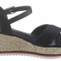 Bestpreis ✔️ TOM TAILOR 🩴 Sandalette mit Logoschriftzug 🔔 -Tom Tailor Verkaufsgeschäft b74cdbd8 a3ee 568f 9bda ab8cc1b26f31