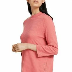 Auslauf 👍 TOM TAILOR 3/4-Arm-Shirt mit seitlicher Knopfleiste am Saum Hellpink, Dunkelrot, Dunkelblau ✨ -Tom Tailor Verkaufsgeschäft b8494a3c a66f 5343 b9bd 549e424a7d81