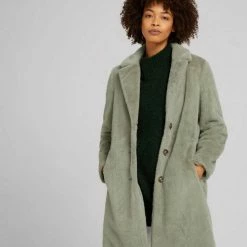 Aktion 🎁 TOM TAILOR Regenmantel »Kunstfell Mantel« Herbal tea green, Smooth light sand 🌟 -Tom Tailor Verkaufsgeschäft b85cbb2d a9f6 53df 9dc7 8fe4c91e00d7