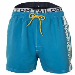 Top 10 ✔️ TOM TAILOR Badeshorts »Herren Badeshort - Style Baker, Badehose,« Blau, Poppy red#ft5_slash#white, 👗 Dress blue 😉