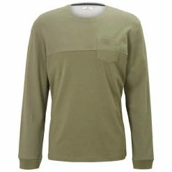 Neu 🧨 TOM TAILOR T-Shirt »strukturiertes Langarmshirt« Oak Leaf Green, Chili oil red 😀 -Tom Tailor Verkaufsgeschäft b9c52fdf 6a4d 55ed b95e fd950b10c934