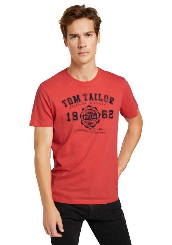 Top 10 ⌛ TOM TAILOR T-Shirt mit Logofrontprint Offwhite, Plain red, Sky captain blue white melange, Royalblau 🎁 31 Top 10 ⌛ TOM TAILOR T-Shirt mit Logofrontprint Offwhite, Plain red, Sky captain blue white melange, Royalblau 🎁 - Image 31