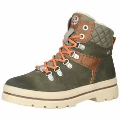 Brandneu 🎉 TOM TAILOR »Lederimitat« Schnürstiefelette ✔️ -Tom Tailor Verkaufsgeschäft bad7919f 1c7a 5553 aad8 a01775698132