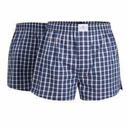 Schlussverkauf 😀 TOM TAILOR Boxer »Herren Web-Boxershorts 2er Pack - Pure Cotton,« Hellblau bunt kariert, Blau-Mix, Blue#ft5_slash#Medium#ft5_slash#Check, Grau blau kariert fein kariert 🌟