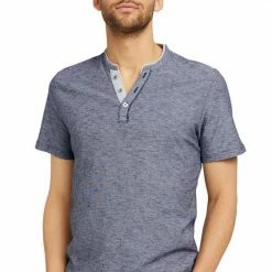 Billig 😀 TOM TAILOR Henleyshirt mit Layeroptik am Kragen 💯