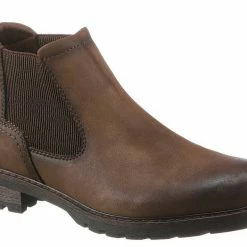 Angebote 🌟 TOM TAILOR Chelseaboots mit Logoschriftzug auf der Anziehlasche 😀