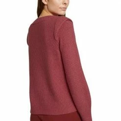 Bestes Angebot 💯 TOM TAILOR Strickpullover mit Schulterpolstern Dunkelrosa, Camelfarben-meliert 😀 -Tom Tailor Verkaufsgeschäft bc951b02 b40b 5fa0 8179 9664ab7016a8