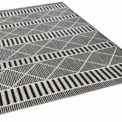 Blitzangebot 👏 Teppich »Funky Outdoor Geometric«, TOM TAILOR, rechteckig, Höhe 5 mm, Flachgewebe, In- und Outdoor geeignet, Wohnzimmer Natur, Grün, Schwarz 🎁 -Tom Tailor Verkaufsgeschäft bcb9e568 dfaf 5439 8d7d dbdd330e6b7a