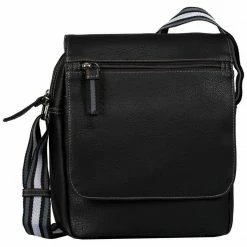 Bestpreis 🔔 TOM TAILOR Umhängetasche »Warren Flap Bag«, mit Reißverschluss-Rückfach Black, Dark blue 🎁