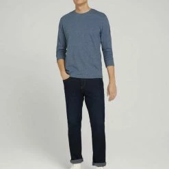 Auslauf ✔️ TOM TAILOR T-Shirt »Langarmshirt in Melange-Optik« Coconut grindle, Offwhite black grindle, Poseidon blue grindle ✔️ -Tom Tailor Verkaufsgeschäft bd71533e 593b 55c1 badf f641816415bf