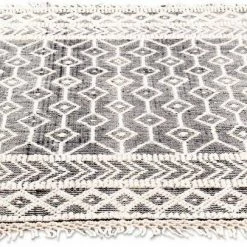 Bester Verkauf ✨ Teppich »Colored Macrame«, TOM TAILOR, rechteckig, Höhe 10 mm, reine Wolle, handgewebt, mit Fransen, Scandi Design, Wohnzimmer Blau, Natur, Rosa, Grau 🥰