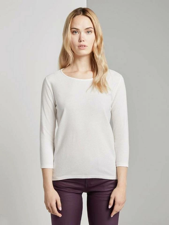 Schlussverkauf 🎁 TOM TAILOR T-Shirt »TOM TAILOR Denim Langarm-Shirt schickes Damen Freizeit-Shirt in Waffelpiqué-Optik Mode Blau« Real Navy Blue, Wild orchid pink, Golden ☀️ Summer Yellow, Off white 🌟 11 Schlussverkauf 🎁 TOM TAILOR T-Shirt »TOM TAILOR Denim Langarm-Shirt schickes Damen Freizeit-Shirt in Waffelpiqué-Optik Mode Blau« Real Navy Blue, Wild orchid pink, Golden ☀️ Summer Yellow, Off white 🌟 - Image 11