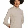 Bestpreis 👏 TOM TAILOR Longsleeve mit Rollkragen Beige-meliert, Dunkelgr&uuml;n-gemustert 🎁