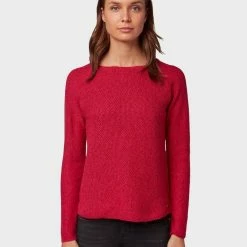 Bester Verkauf 🥰 TOM TAILOR Strickpullover »Pullover mit Wabenstruktur« Dark Denim Blue, Fog Grey Melange, Desert sand melange, Khaki olive 😉 -Tom Tailor Verkaufsgeschäft bffcf45a 59ed 53f6 aa0b 945adc46c20d