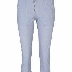 Am billigsten 🔥 TOM TAILOR Culotte »Tapered Relaxed Caprihose mit Knopfleiste« Prairie Grass Green, Sky Captain Blue, Blue stripe pants ❤️ -Tom Tailor Verkaufsgeschäft c0465fef 769b 5ef5 8677 09b455fb320a