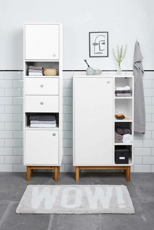 Auslauf 🎉 TOM TAILOR Hochschrank »COLOR BATH« mit 2 Türen & 2 Schubladen, mit Push-to-Open, mit Füßen in Eiche geölt, Breite 40 cm Plum, Sage, Forest, Anthracite 🥰 4 Auslauf 🎉 TOM TAILOR Hochschrank »COLOR BATH« mit 2 Türen & 2 Schubladen, mit Push-to-Open, mit Füßen in Eiche geölt, Breite 40 cm Plum, Sage, Forest, Anthracite 🥰 - Image 4