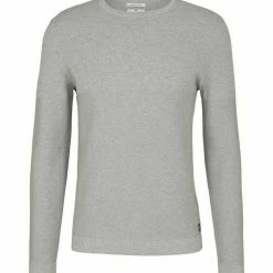 Auslauf 🌟 TOM TAILOR Strickpullover Light Soft Grey Melange, Flame Brown 🔔 -Tom Tailor Verkaufsgeschäft c10e70ff 8ee2 5b63 8335 b0b404492d77