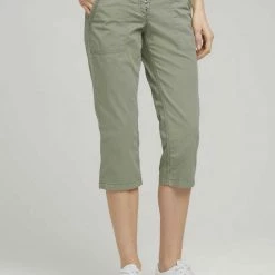 Am billigsten 🔥 TOM TAILOR Culotte »Tapered Relaxed Caprihose mit Knopfleiste« Prairie Grass Green, Sky Captain Blue, Blue stripe pants ❤️ -Tom Tailor Verkaufsgeschäft c12e087a 5000 519b 9a7a 2f711fec1fa8
