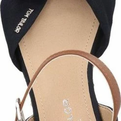 Besorgen 🎁 TOM TAILOR »Lederimitat/Textil« Keilsandalette Beige 00006, Dunkelblau, Yellow, Navy 00003 😀 -Tom Tailor Verkaufsgeschäft c1312560 ce31 5524 83a6 ee909f322d14