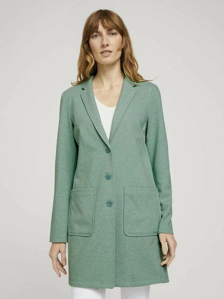 Bestpreis ✨ TOM TAILOR Regenmantel »Longblazer in Melange Optik« Soft leaf green melange, Indigo melange, Desert sand melange 💯 10 Bestpreis ✨ TOM TAILOR Regenmantel »Longblazer in Melange Optik« Soft leaf green melange, Indigo melange, Desert sand melange 💯 - Image 10