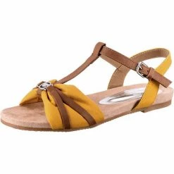 Aktion 🔥 TOM TAILOR »Riemchensandalen« Riemchensandale Dunkelblau, Gelb-kombi 💯 -Tom Tailor Verkaufsgeschäft c1b7a8cf 0249 50b2 bda8 0ad246e0ed6a