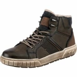 Bester Verkauf ✨ TOM TAILOR »Winterstiefeletten« Winterstiefelette Schwarz, Khaki 🧨 -Tom Tailor Verkaufsgeschäft c28288fc 388b 5688 8f37 96c57975b65f