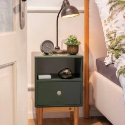 Bester Verkauf ⭐ TOM TAILOR Nachtkommode »COLOR BOX«, mit 1 Schublade, mit Push-to-Open, Füße Eiche geölt, Breite 40 cm Mustard, Brilliant white, Grey, Plum 🌟