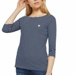 Rabatt 🧨 TOM TAILOR 3/4-Arm-Shirt mit Ringel und kleiner Brust-Stickerei Blau-weiß-geringelt, Weiß-pfirsich-geringelt, Weiß-grün-geringelt 🔥 -Tom Tailor Verkaufsgeschäft c413b135 08e7 5fcd 8e32 04d9c7d95aae