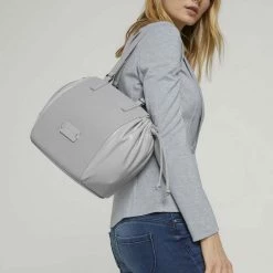 Aktion 👍 TOM TAILOR Shopper »Nathalie Shopper mit Tunnelzug« Schwarz #ft5_slash# black, Light grey 🔔