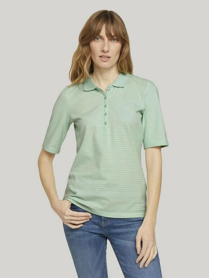 Bestpreis 👏 TOM TAILOR Poloshirt »Basic Poloshirt« Plum blossom lilac, Sky Captain Blue, Mint offwhite stripe 🌟 24 Bestpreis 👏 TOM TAILOR Poloshirt »Basic Poloshirt« Plum blossom lilac, Sky Captain Blue, Mint offwhite stripe 🌟 - Image 24