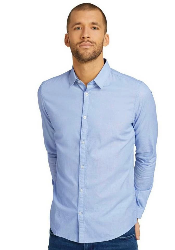 Besorgen 👏 TOM TAILOR Langarmhemd im Basic-Design Navy-altweiß, Weiß, Hellblau, Anthrazit 🛒 9 Besorgen 👏 TOM TAILOR Langarmhemd im Basic-Design Navy-altweiß, Weiß, Hellblau, Anthrazit 🛒 - Image 9