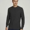 Auslauf 🧨 TOM TAILOR Strickpullover »Pullover mit LENZING(TM) ECOVERO™« Black Grey Melange, Knitted Navy Melange 😍