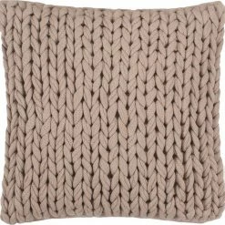 Angebote 🛒 Kissenhülle »Knit«, TOM TAILOR (1 Stück), mit gemütlichem groben Strickdessin Dunkelgrau-anthrazit-grau, Natur-beige-kitt 😀