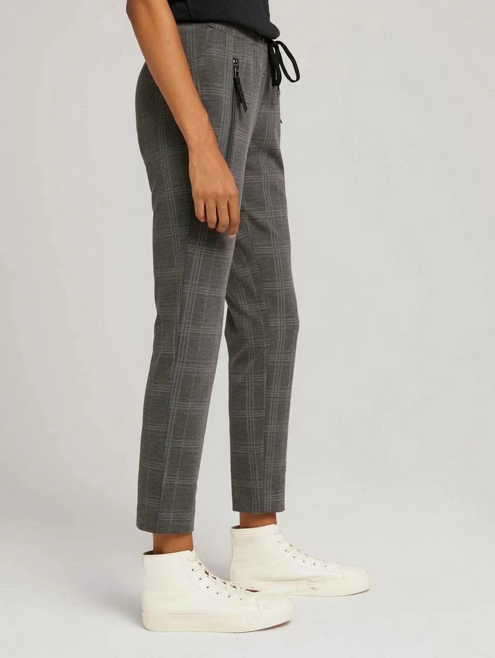 Top 10 ✨ TOM TAILOR Culotte »Karierte Stoffhose mit Reißverschlusstaschen« Grey check, Black brown small check 🤩 6 Top 10 ✨ TOM TAILOR Culotte »Karierte Stoffhose mit Reißverschlusstaschen« Grey check, Black brown small check 🤩 - Image 6