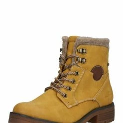 Bestpreis 😀 TOM TAILOR »Gefütterte Stiefeletten« Schnürboots Black, Yellow ⭐ -Tom Tailor Verkaufsgeschäft c851c69c c9e9 54c9 a241 1506c3d2bb50