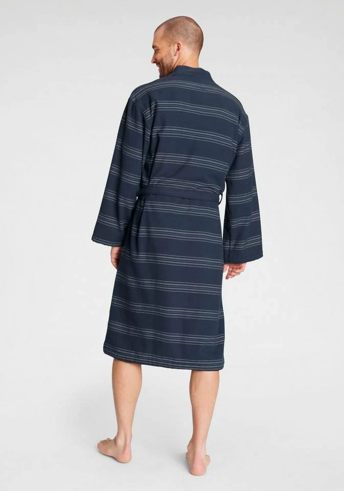 Coupon ⌛ Unisex-Bademantel »Wellness Kimono«, TOM TAILOR, mit Streifen Navy, Sand 🎁 3 Coupon ⌛ Unisex-Bademantel »Wellness Kimono«, TOM TAILOR, mit Streifen Navy, Sand 🎁 - Image 3