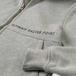 Bester Verkauf 🔥 TOM TAILOR Sweatshirt »Sweatjacke mit Textprint« Dark navy-blue, Drizzle melange-gray 😀