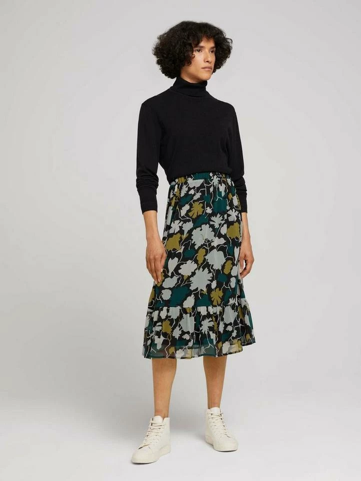 Am billigsten 🎁 TOM TAILOR Sommerrock »Gemusterter Midirock mit recyceltem Polyester« 🔥 3 Am billigsten 🎁 TOM TAILOR Sommerrock »Gemusterter Midirock mit recyceltem Polyester« 🔥 - Image 3