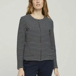 Aktion ⌛ TOM TAILOR Kurzblazer »Gestreifter Blazer mit Struktur« Offwhite ottoman stripe, Navy ottoman stripe ✔️ -Tom Tailor Verkaufsgeschäft c9846488 5a91 5e40 82e7 8631a6798316