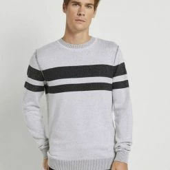 Neu ⭐ TOM TAILOR Strickpullover »Melierter Strickpullover« Navy white plated stripe, White black plated stripe, Blue, Stroke Green 🔥 -Tom Tailor Verkaufsgeschäft c98f9a22 41c4 5323 b2af 06f33092055b