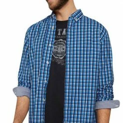 Besorgen 🧨 TOM TAILOR Karohemd Rot-navy-weiß-kariert, Kariert-dunkelblau-hellblau-weiß ✨ -Tom Tailor Verkaufsgeschäft ca0343bc 93ad 5cc9 ad6a c19d39fb16d3