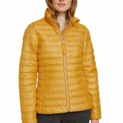 Großhandel 🧨 TOM TAILOR Steppjacke mit Stehkragen Golden pumpkin, Sky Captain Blue, Wooden moss green, Dark maroon red 😉