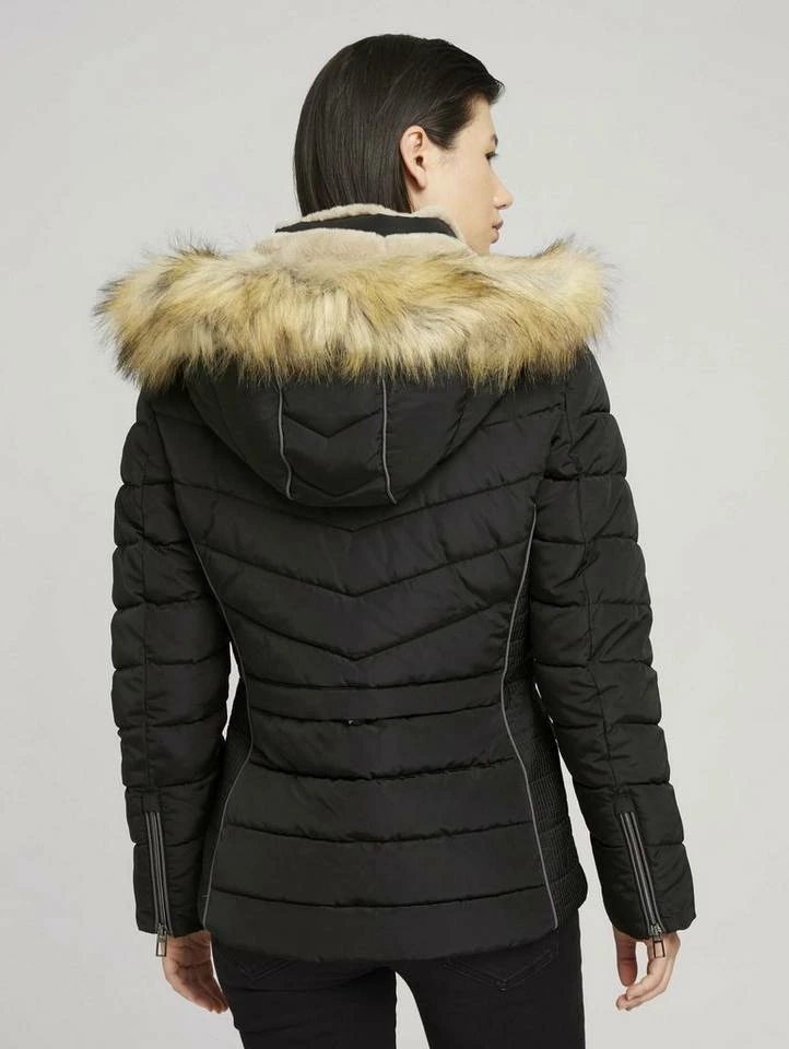 Auslauf 👏 TOM TAILOR Steppjacke »Steppjacke mit recyceltem Polyester« Deep black, French clay beige, Cozy pink, Herbal tea green 🧨 2 Auslauf 👏 TOM TAILOR Steppjacke »Steppjacke mit recyceltem Polyester« Deep black, French clay beige, Cozy pink, Herbal tea green 🧨 - Image 2